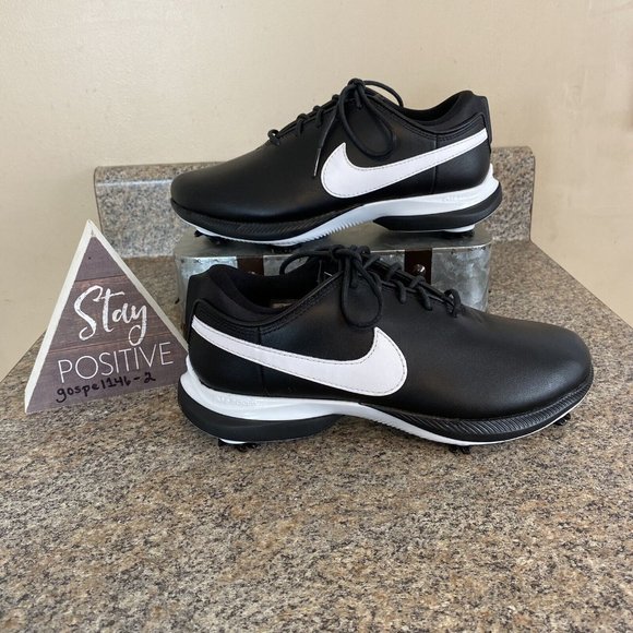 Nike Air Zoom Victory Tour 2 Golf Shoes Black DJ6569-001 Black Leather Mens sz 8 - Picture 2 of 9